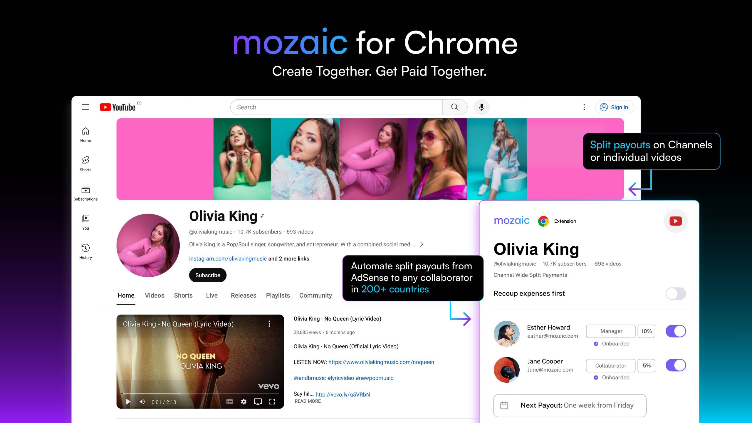 Mozaic raises $20 million to build payment-splitting solution for creators